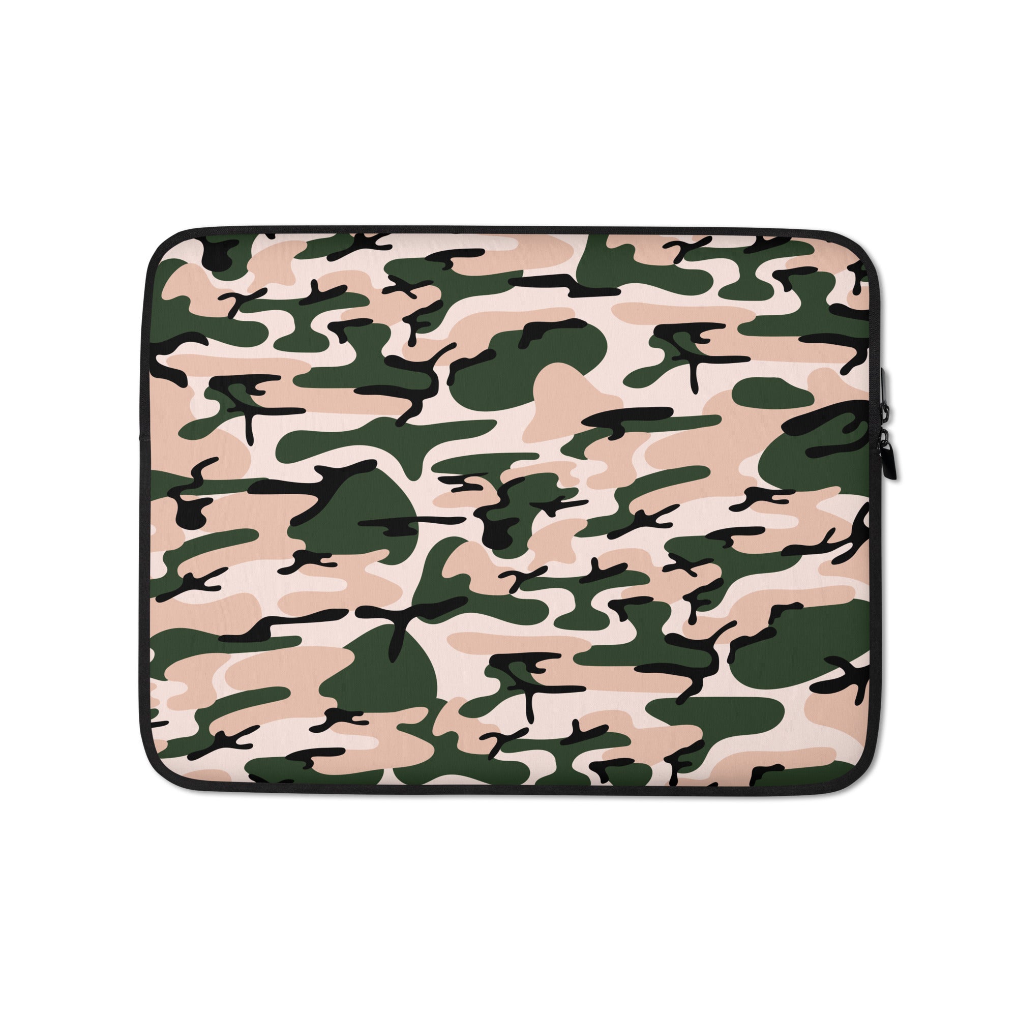 Camouflage Pink & Green Laptop Sleeve - 13 Inch