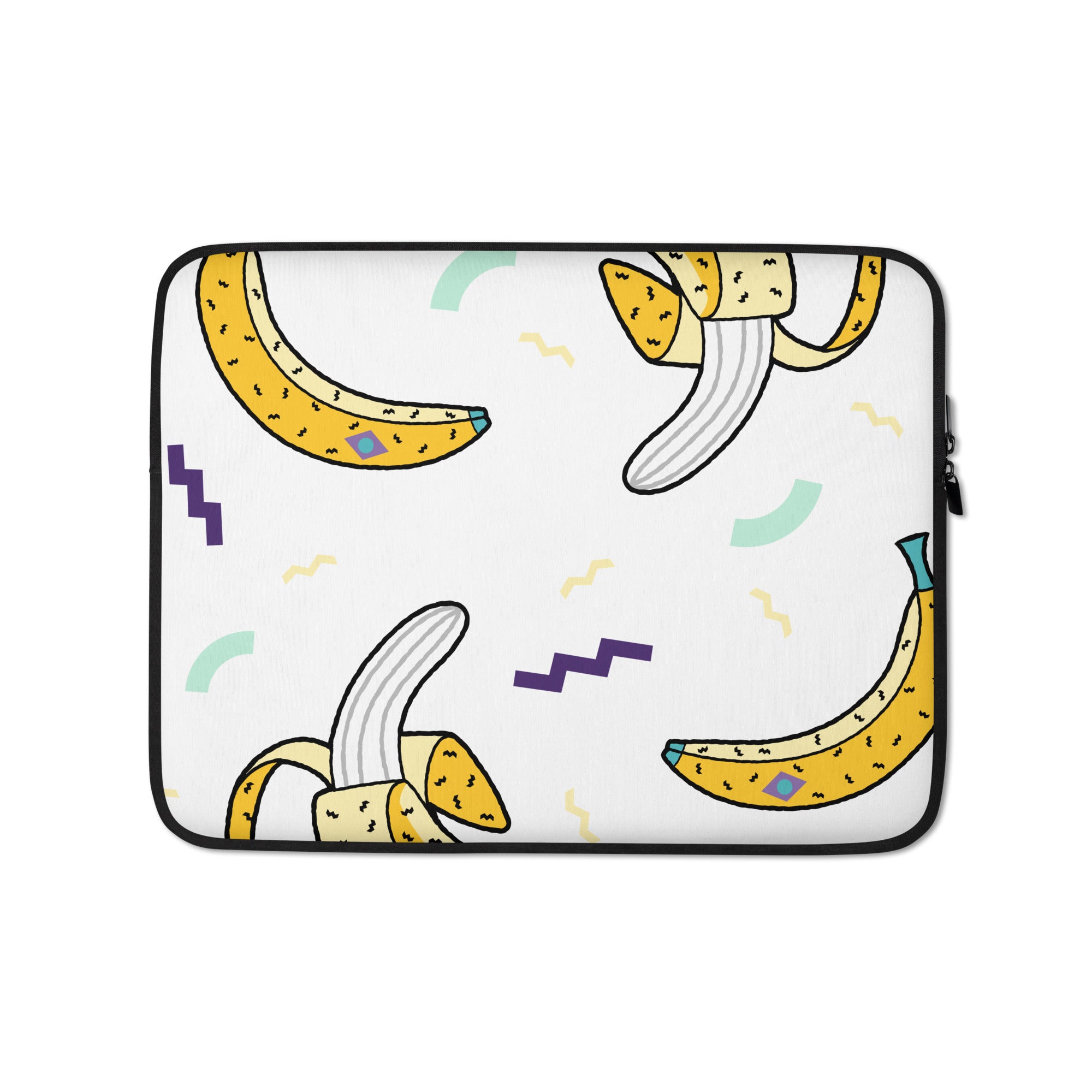 Funky Banana White Laptop Sleeve - 13 Inch