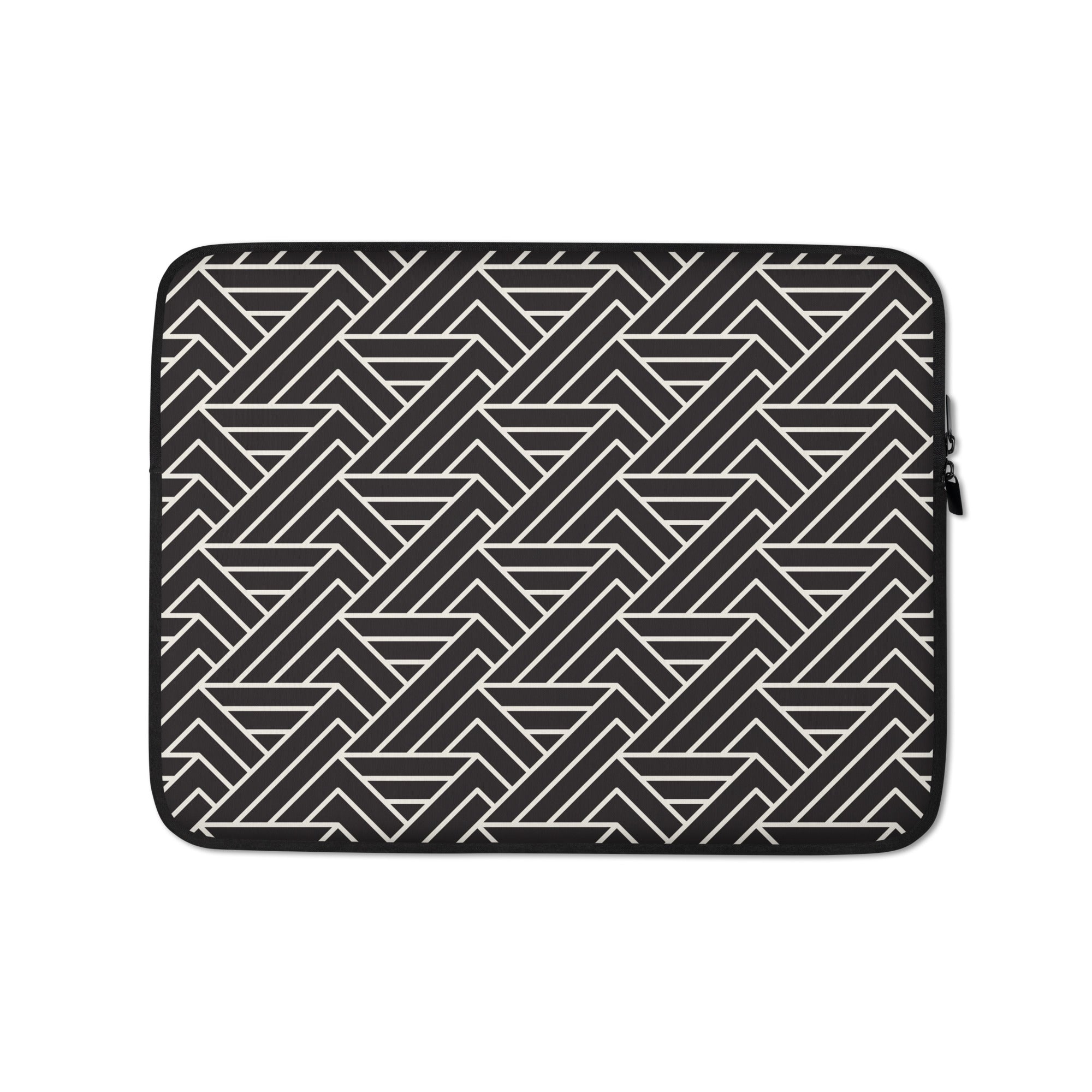 Geometric Black & White Laptop Sleeve - 13 Inch