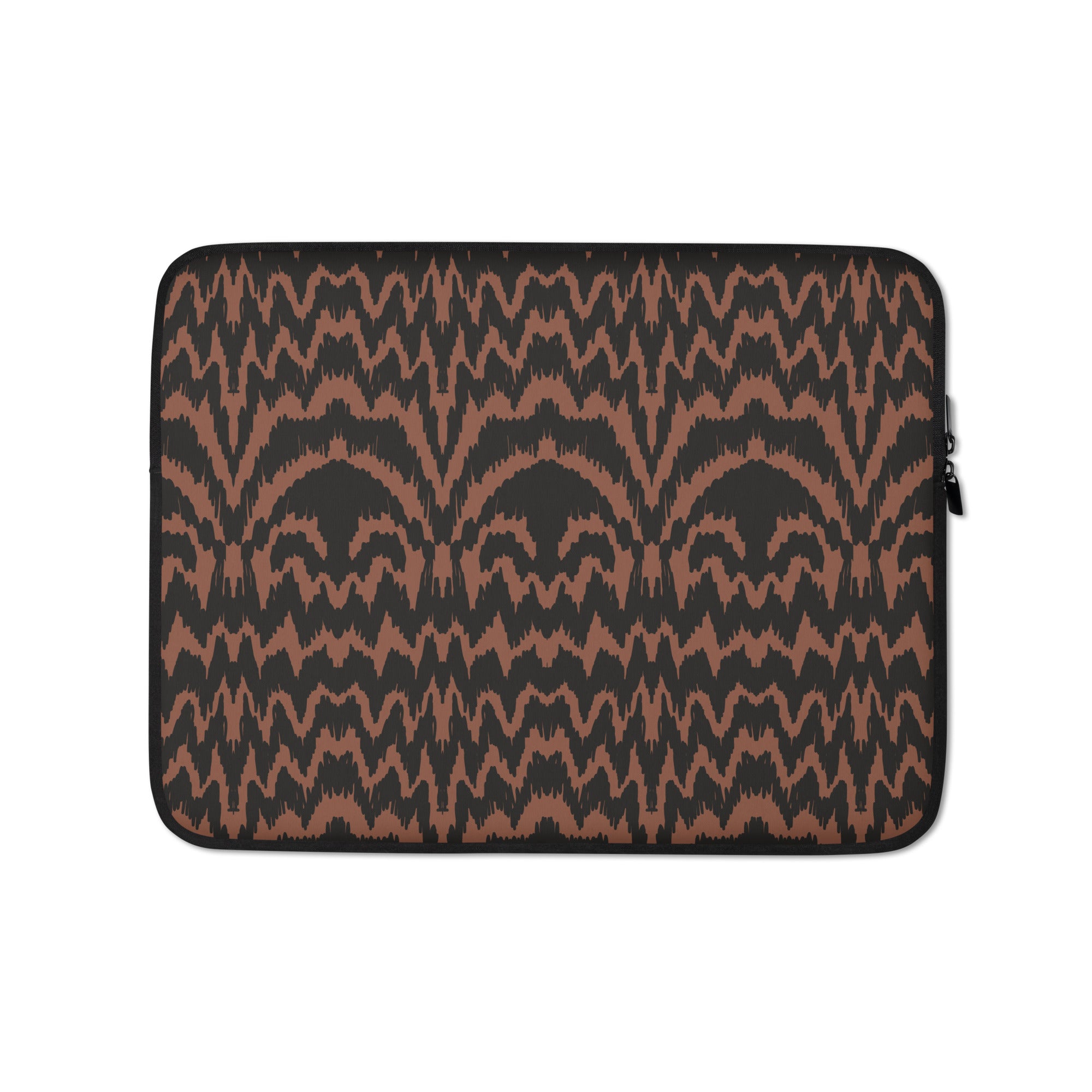 Funky Brown & Black Pattern Laptop Sleeve - 13 Inch