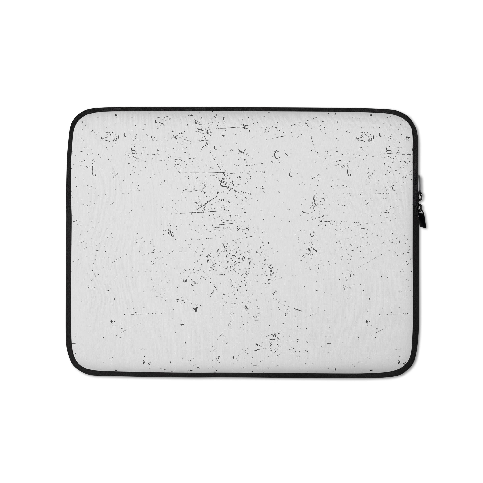 Grey Distressed Design Laptop Sleeve - 13 Inch