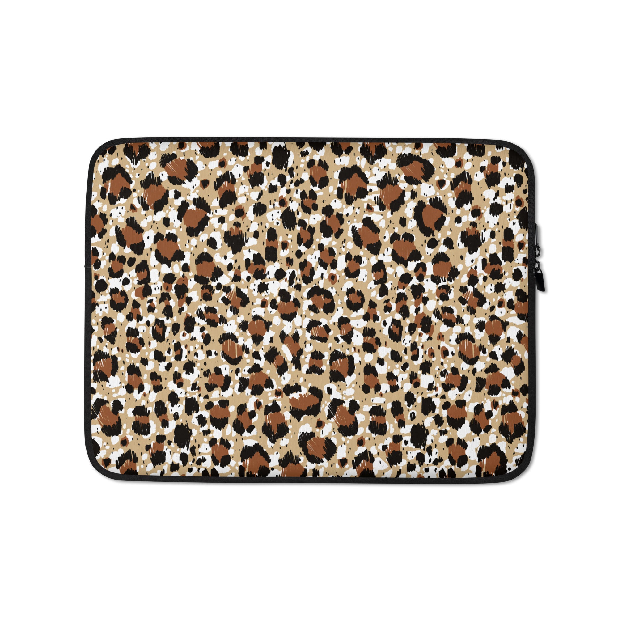 Patterned Leopard Print Laptop Sleeve - 13 Inch