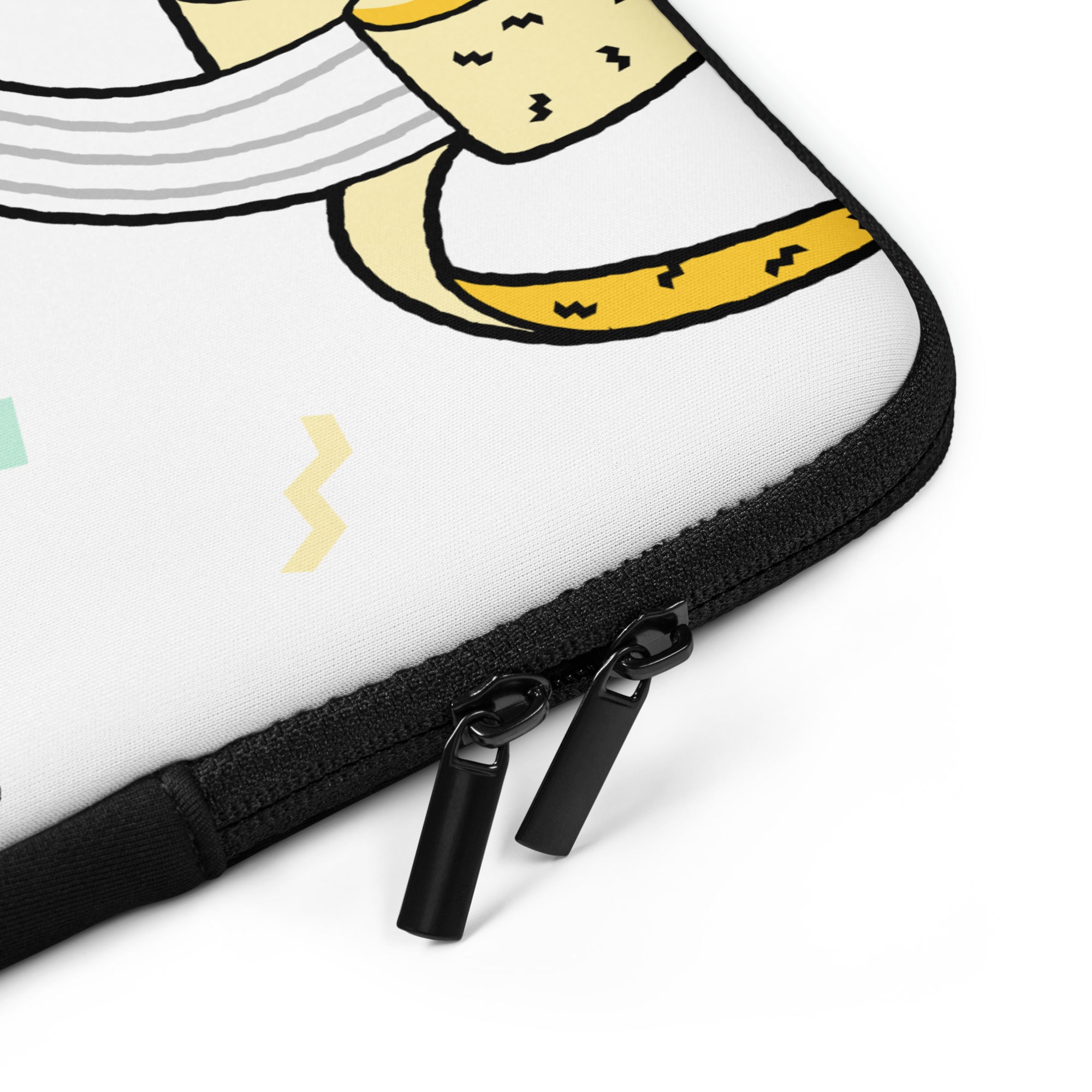 Funky Banana White Laptop Sleeve - 13 Inch