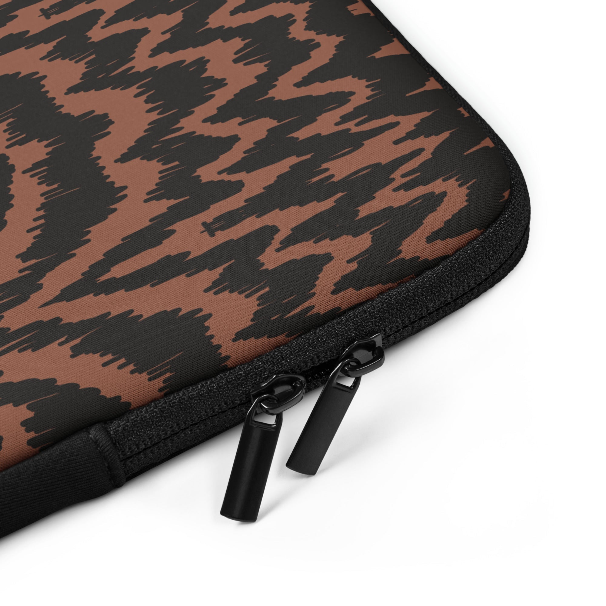 Funky Brown & Black Pattern Laptop Sleeve - 13 Inch