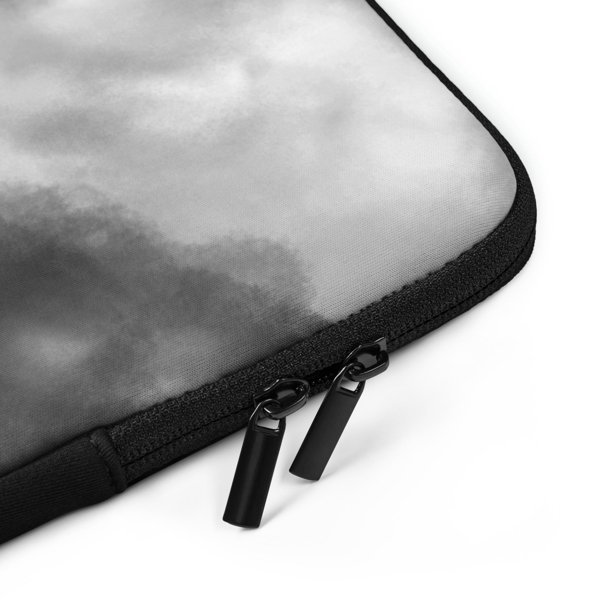 Grey & Black Watercolour Laptop Sleeve - 15 Inch