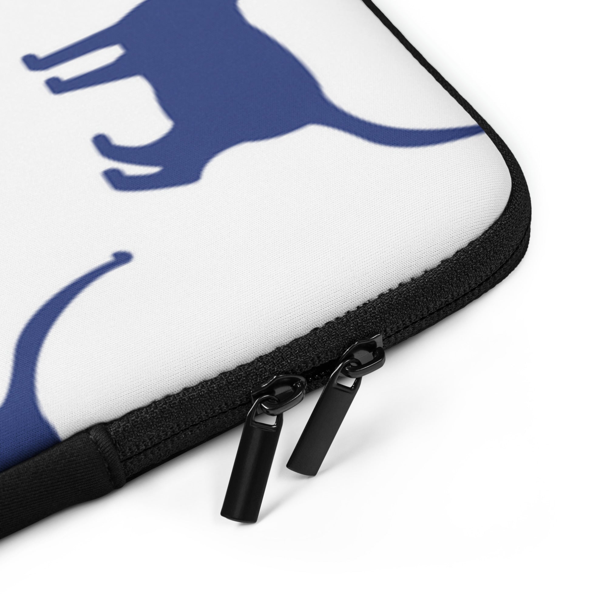 Blue & White Cat Laptop Sleeve - 13 Inch