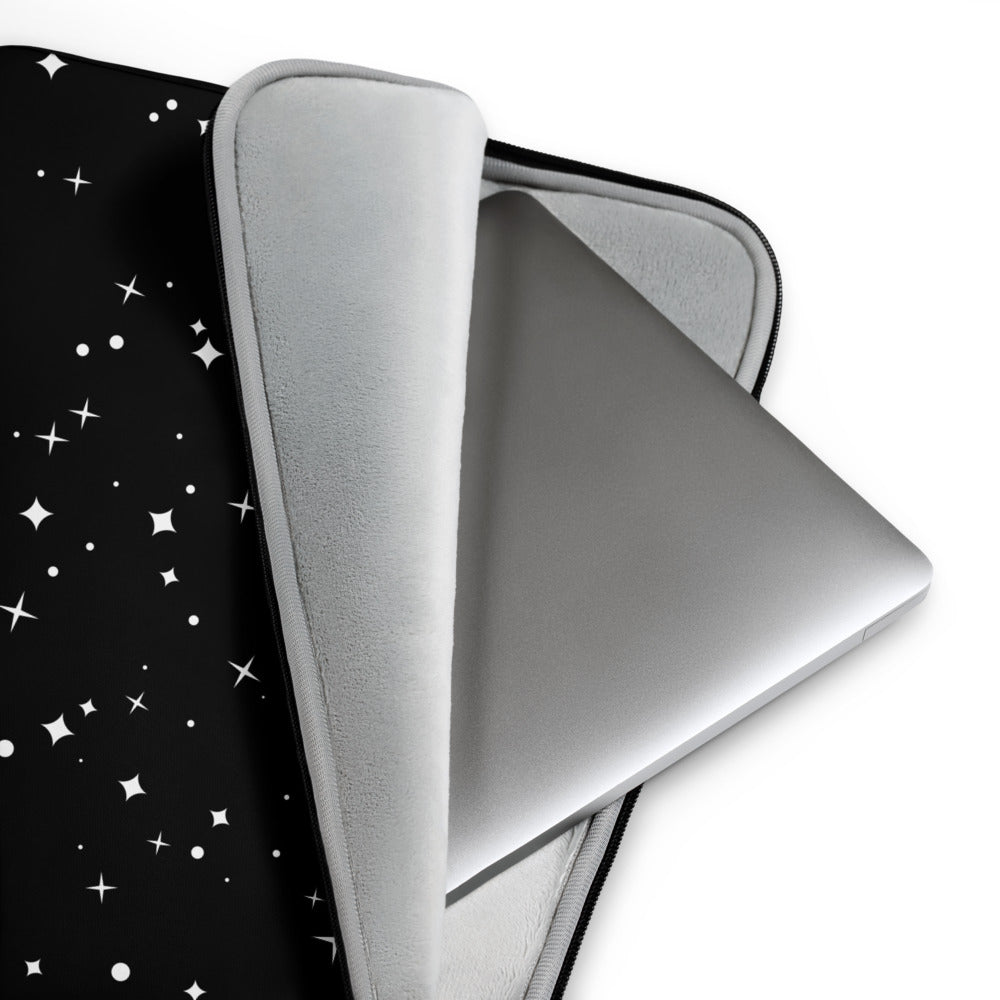 Star Black & White Laptop Sleeve - 13 Inch