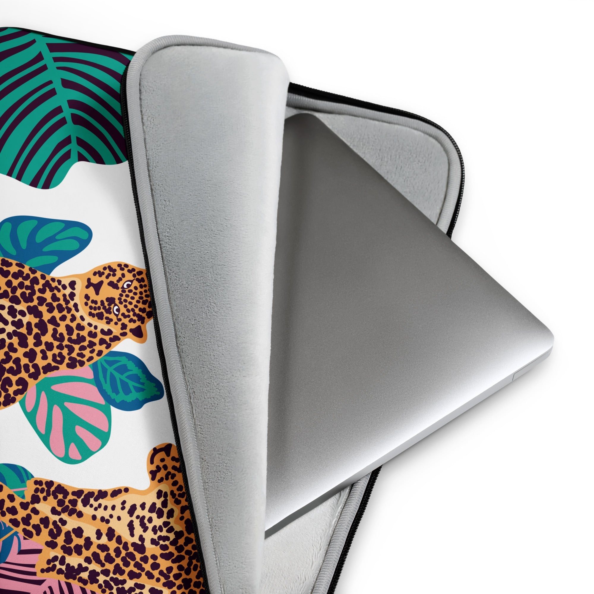 Funky Cheetah Jungle Laptop Sleeve - 15 Inch