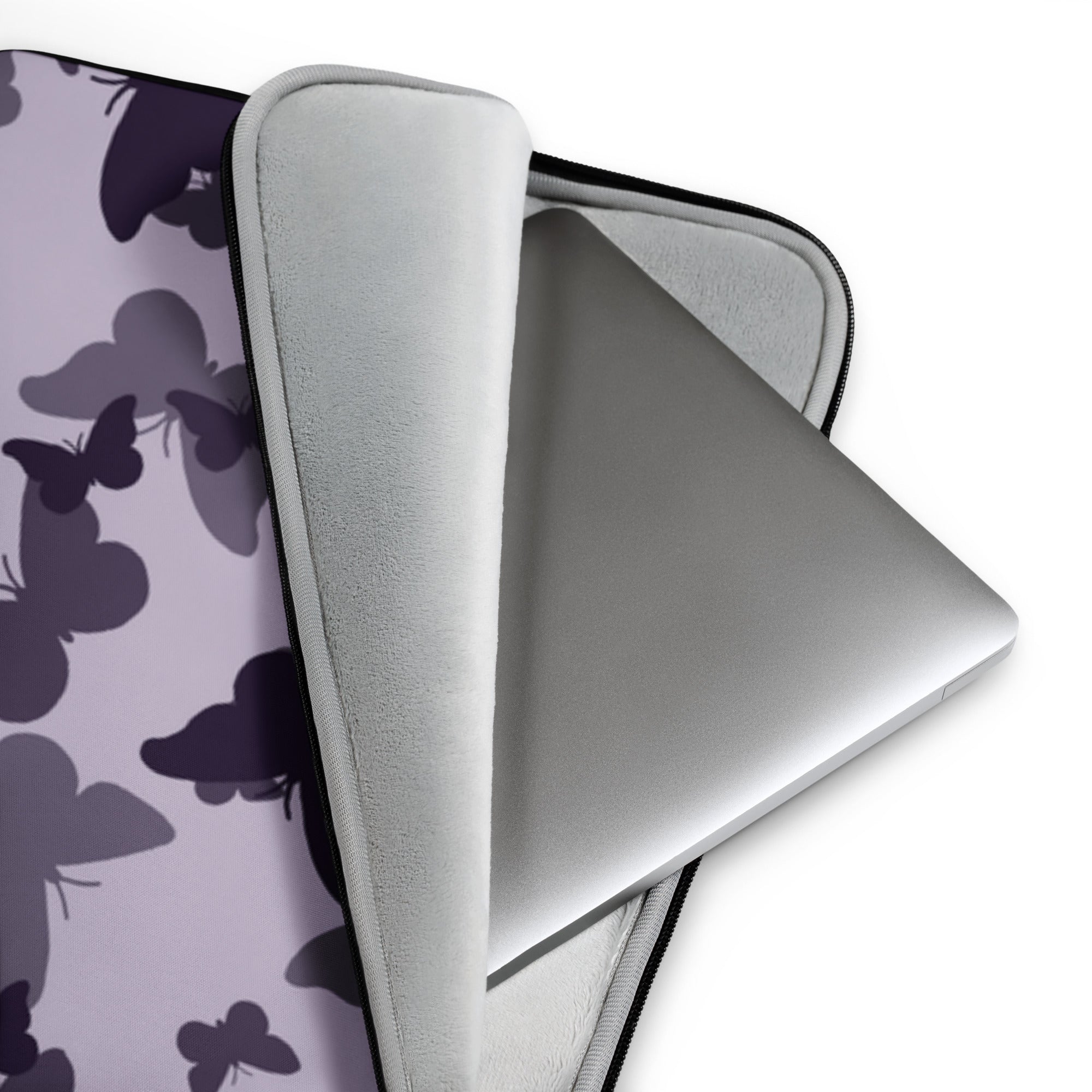 Pale Purple Butterfly Laptop Sleeve - 13 Inch