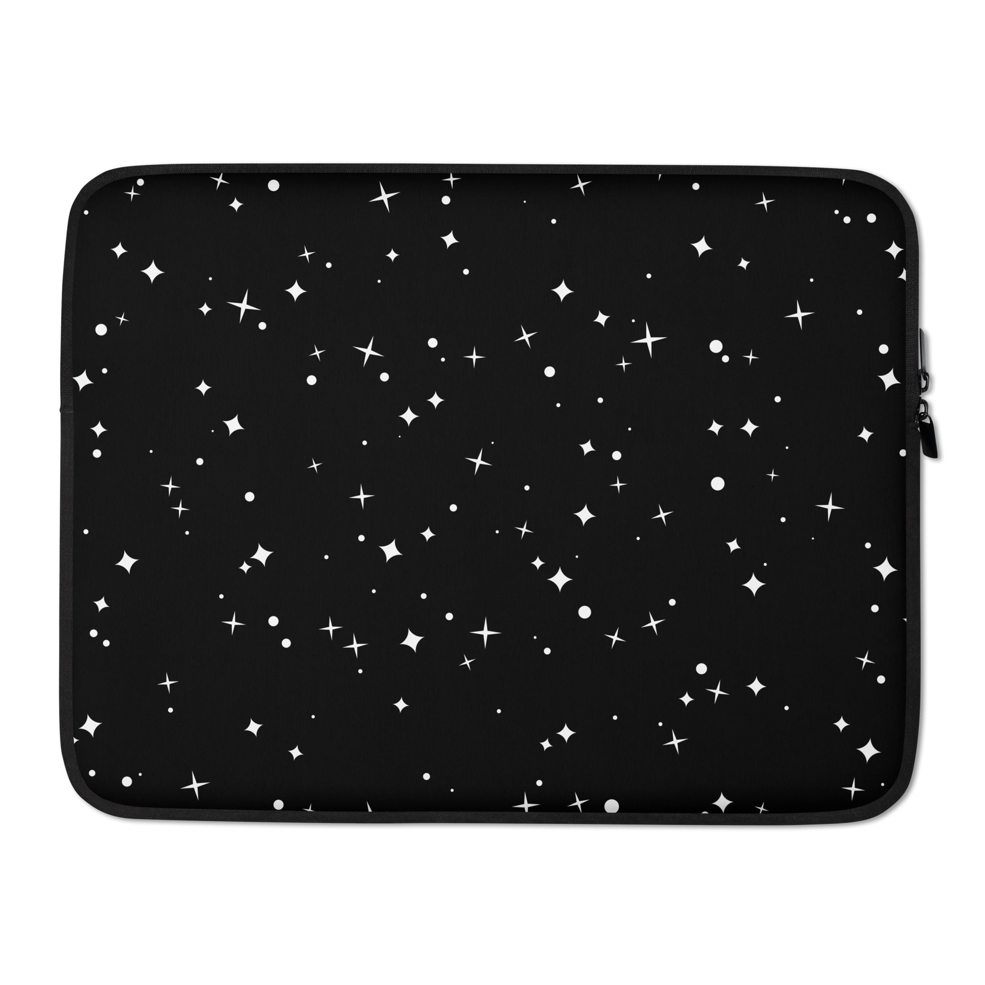 Star Black & White Laptop Sleeve - 15 Inch