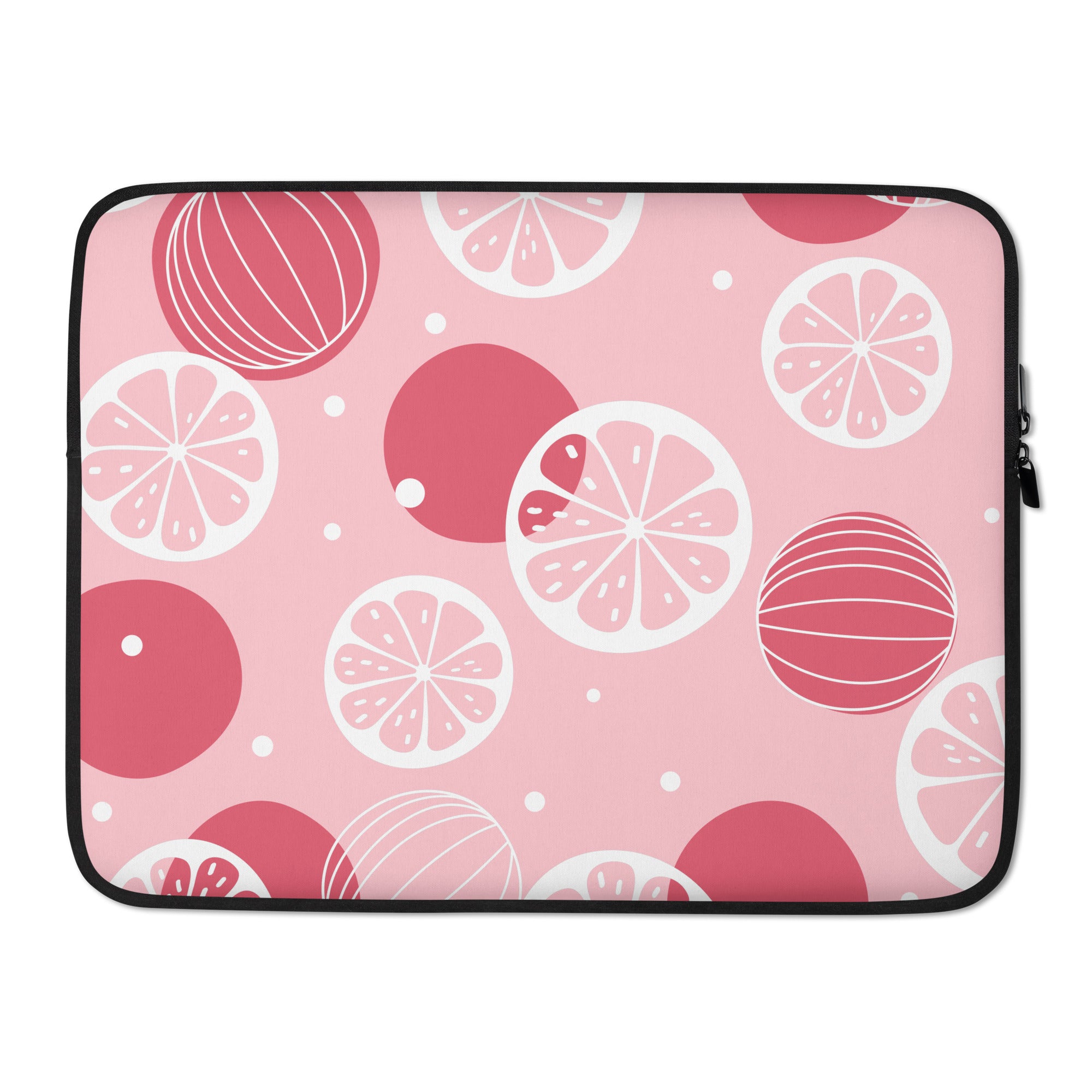 Pink Grapefruit Laptop Sleeve - 15 Inch