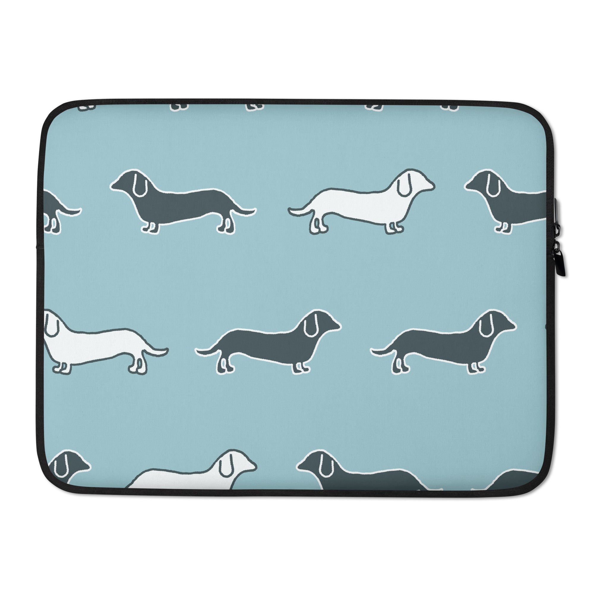 Cute Sausage Dog Laptop Sleeve - 15 Inch