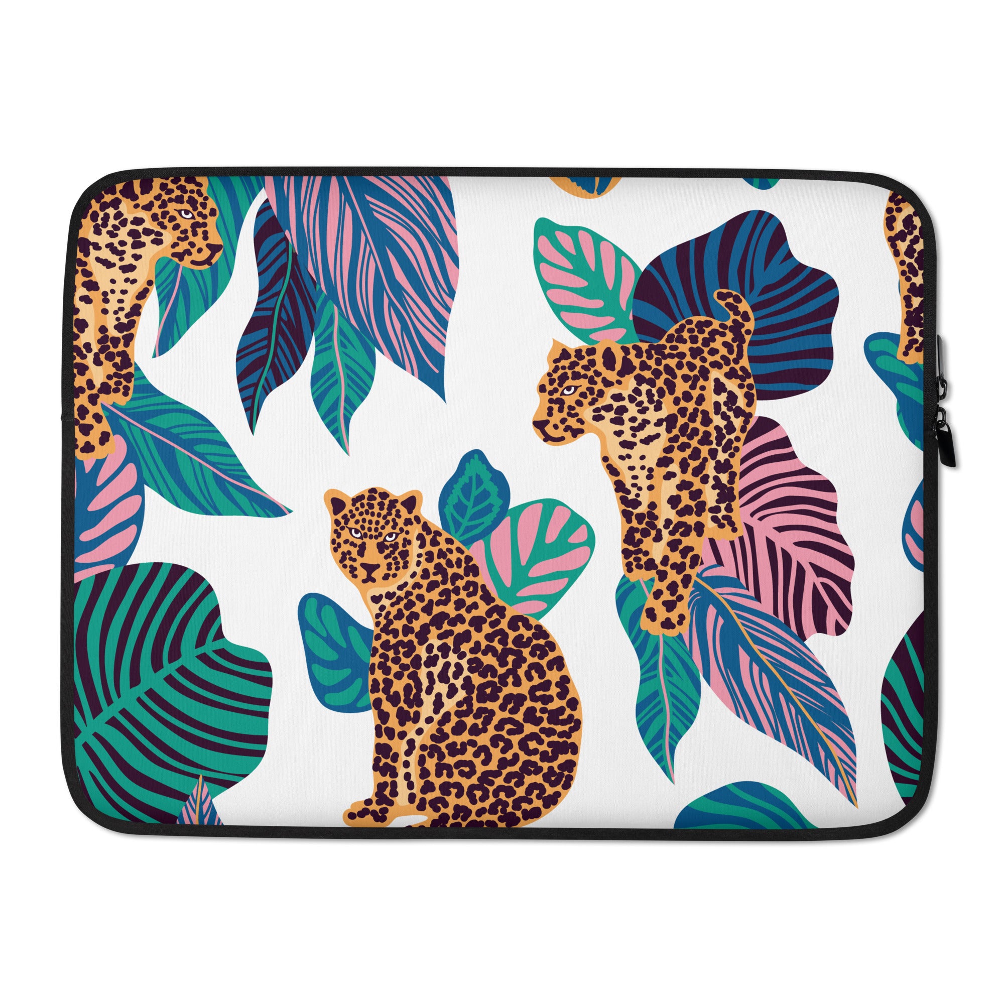 Funky Cheetah Jungle Laptop Sleeve - 15 Inch