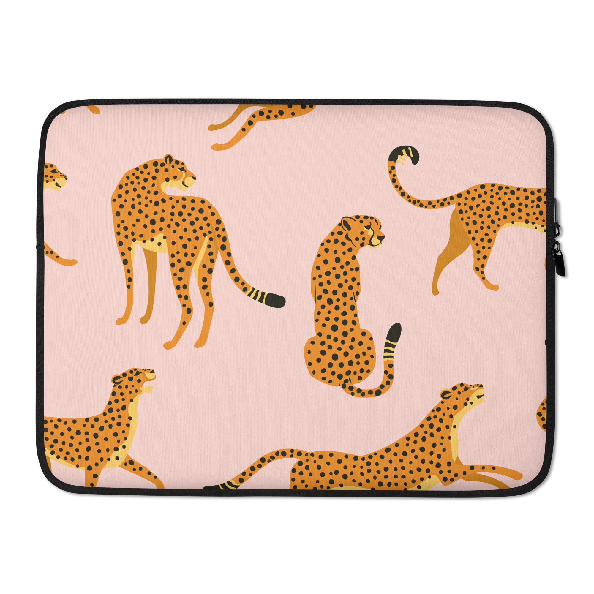 Cute Cheetah Laptop Sleeve - 15 Inch