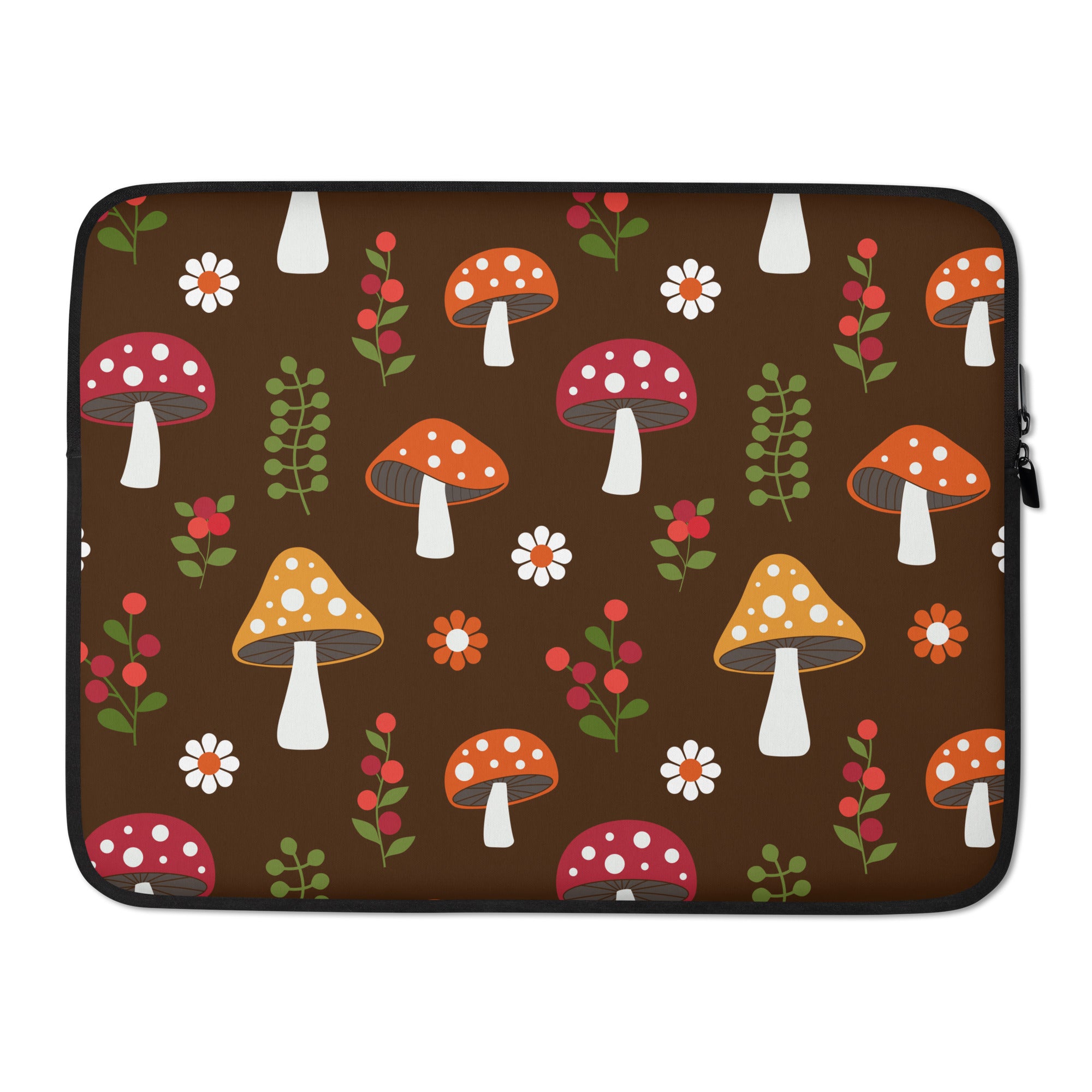 Toadstool Mushroom Laptop Sleeve - 15 Inch