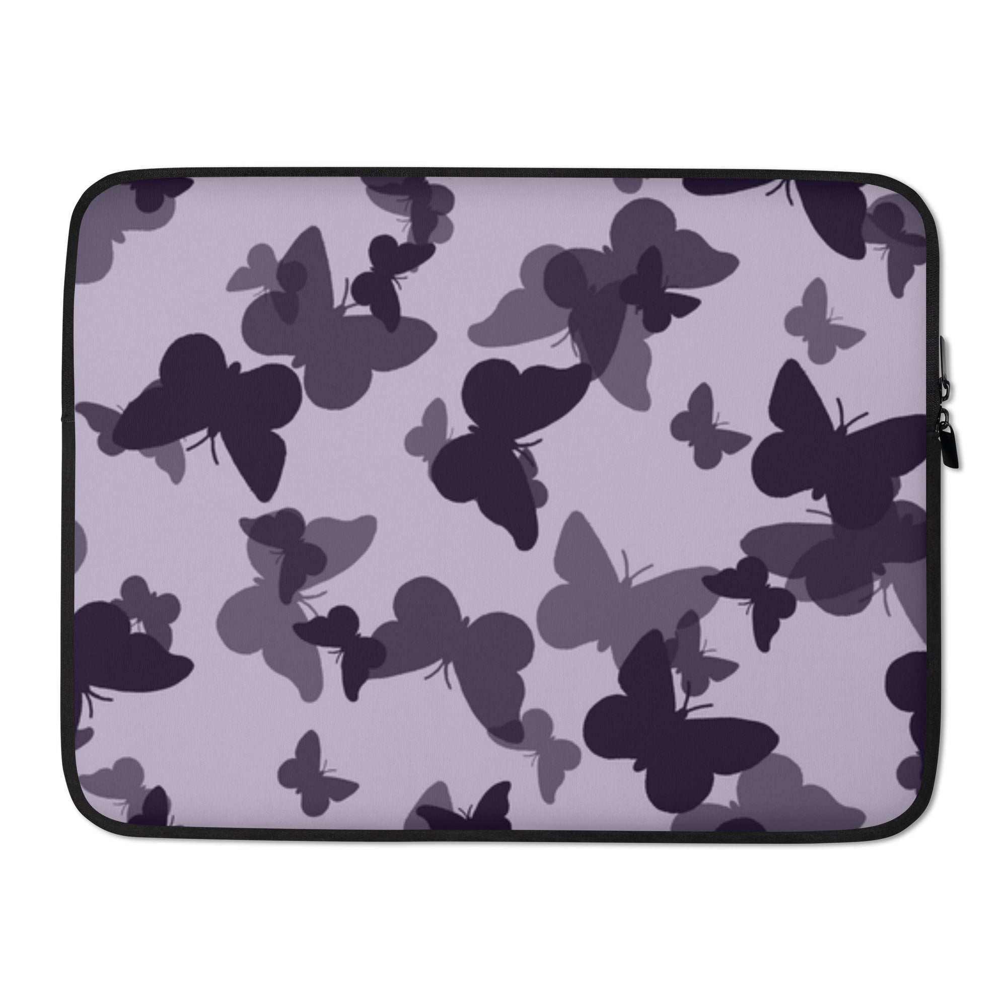 Pale Purple Butterfly Laptop Sleeve - 15 Inch