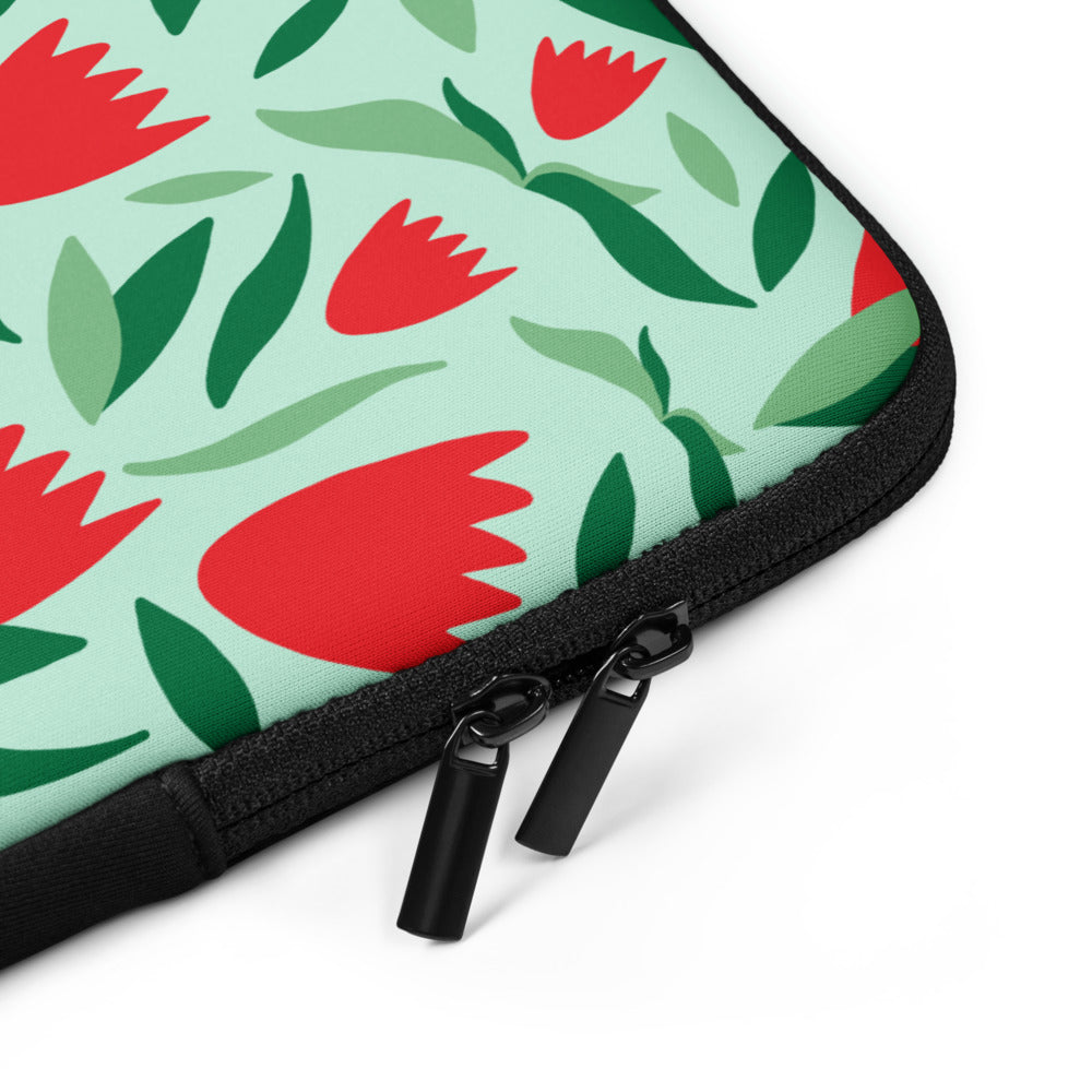 Tulip Floral Laptop Sleeve - 13 Inch