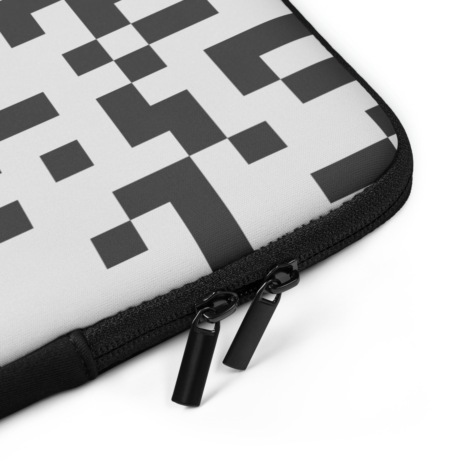 Grey Pixels Laptop Sleeve - 15 Inch