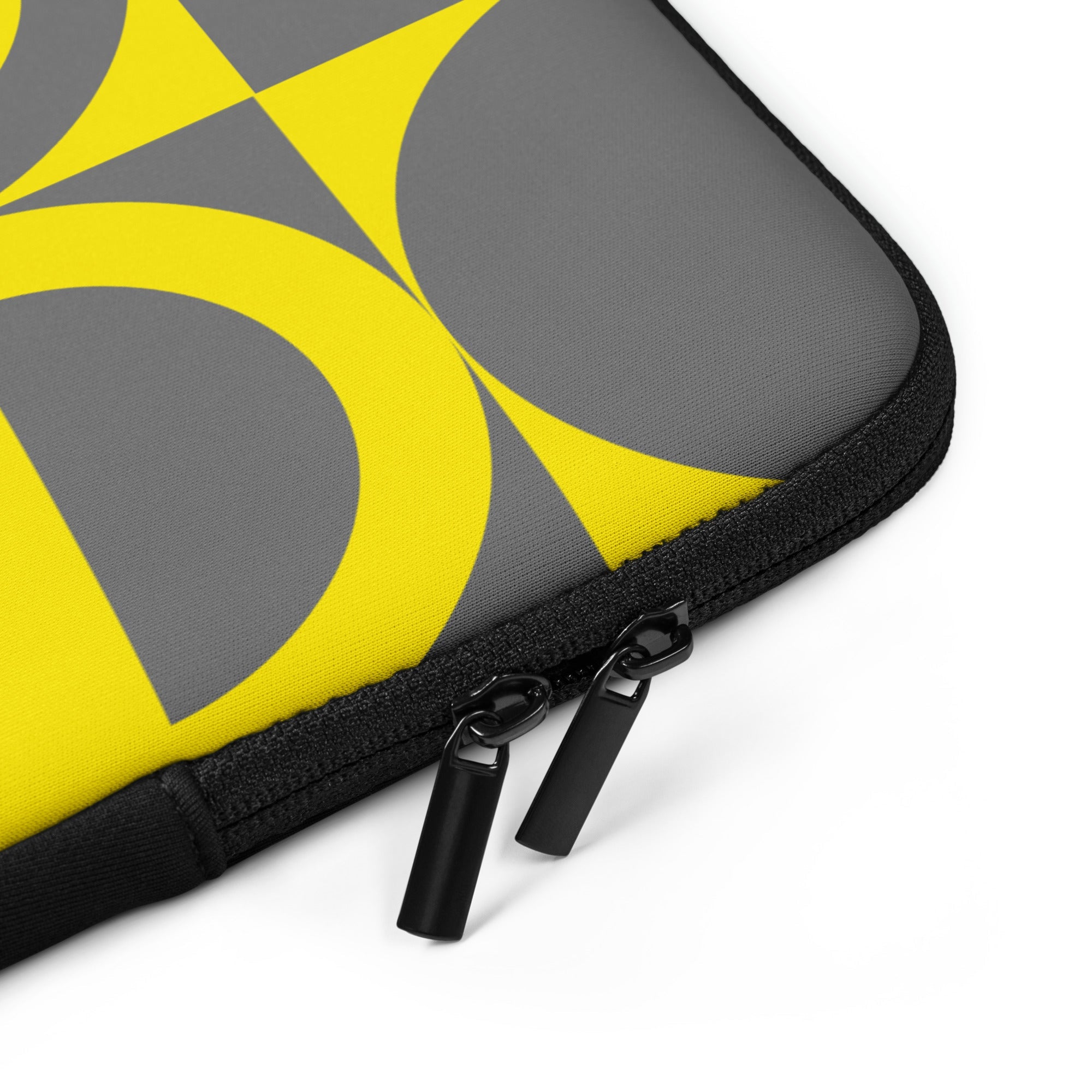 Yellow & Grey Circles Laptop Sleeve - 13 Inch