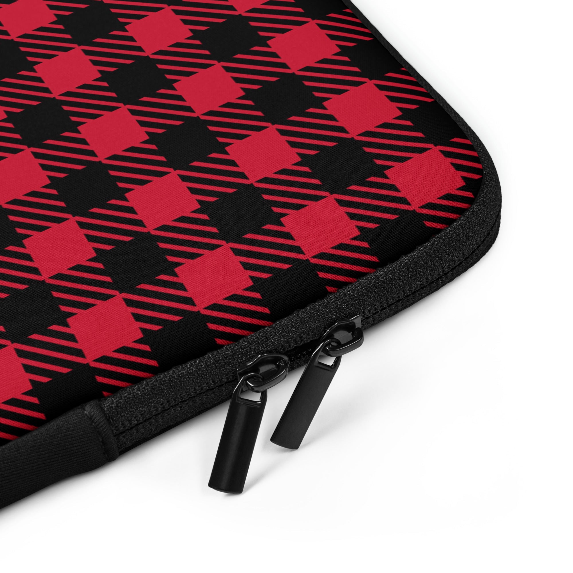 Red & Black Lumberjack Laptop Sleeve - 15 Inch