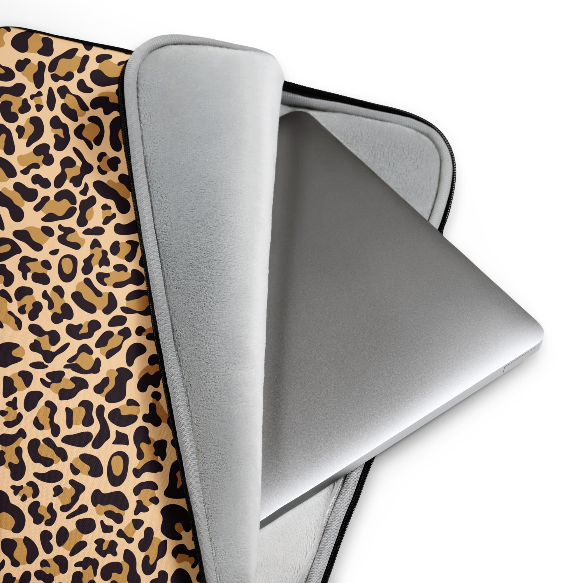 Classic Leopard Print Laptop Sleeve - 15 Inch